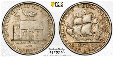 1936 50C Delaware AU55