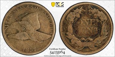 1857 1C Flying Eagle N1