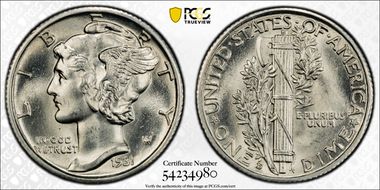 1931-D 10C DDO, FS-101 MS65FB