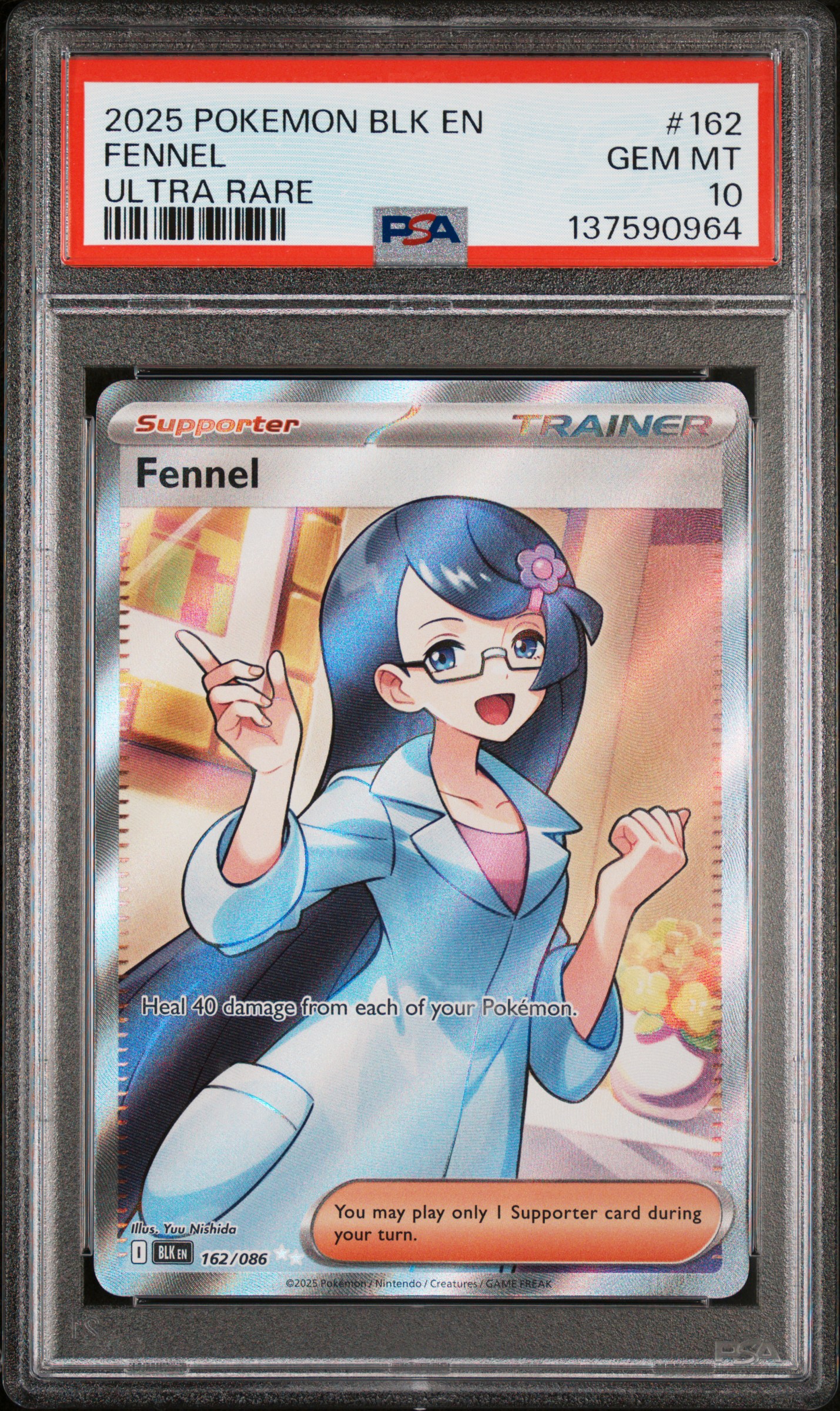 2025 #162 Fennel PSA 10 Blk EN-Black Bolt