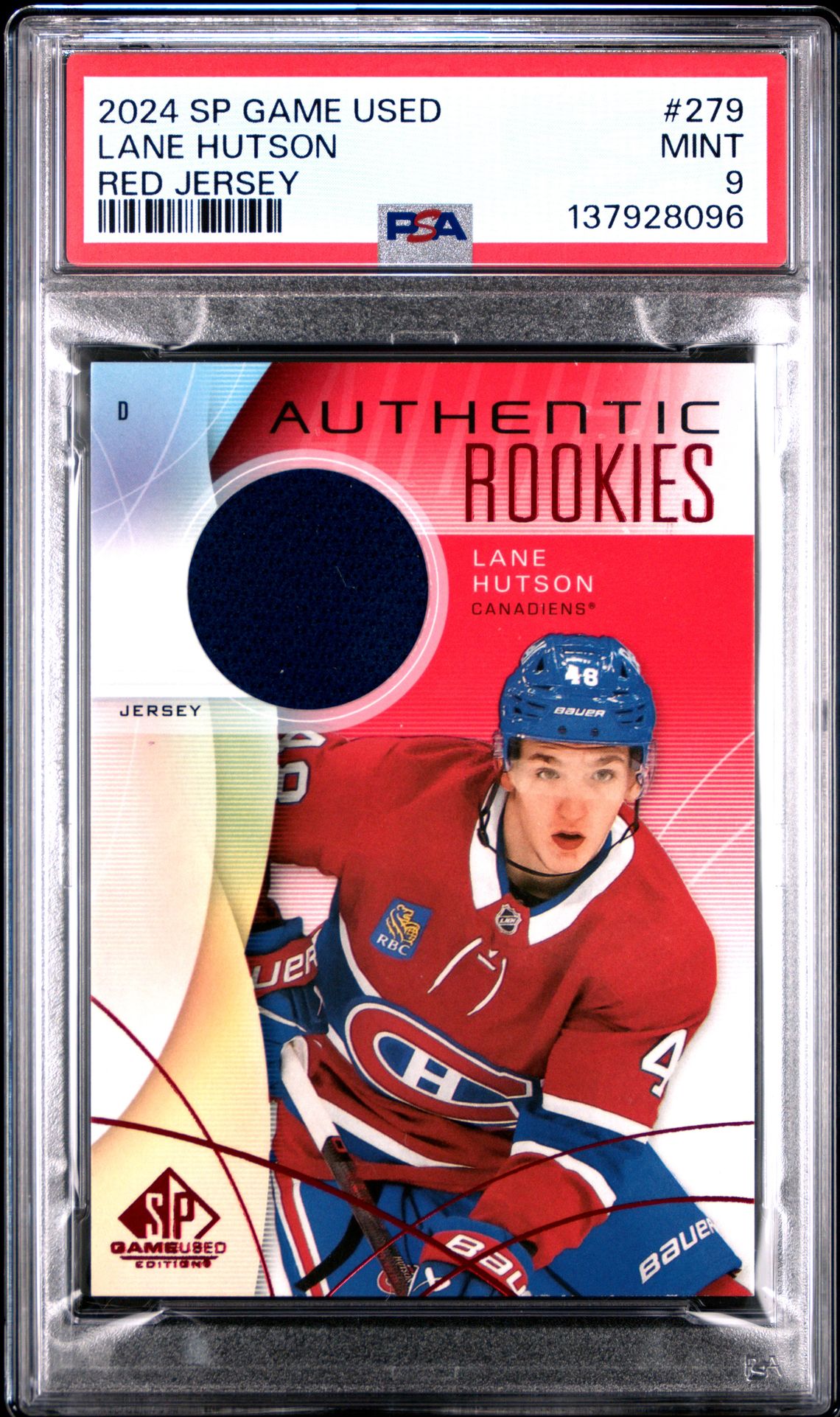 2024 Upper Deck Foil #279 Lane Hutson front