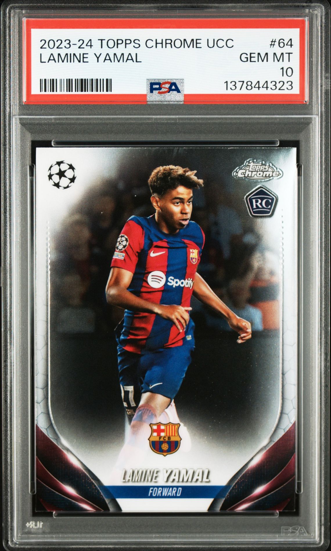 2023-24 Topps Chrome Topps Chrome Uefa Club Competitions #64 Lamine Yamal front