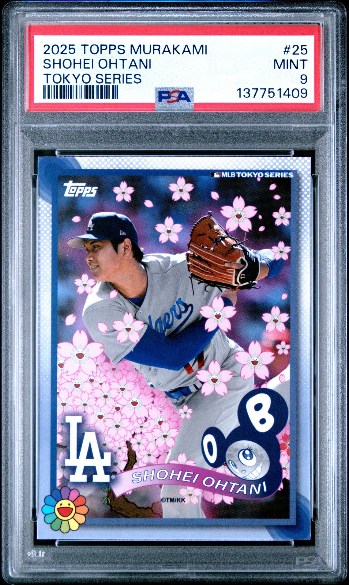 2025 Topps Takashi Murakami + Mlb World Tour Tokyo Series Shohei Ohtani #25 Mint 9 front