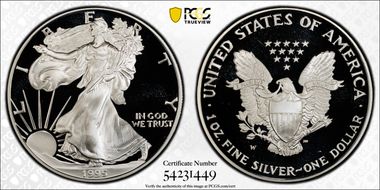 1995-W $1 Silver Eagle PR69DCAM