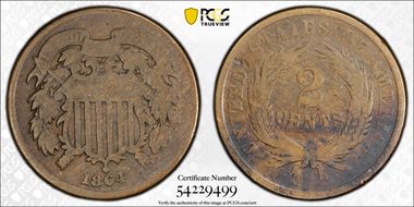1864 2C Large Motto G4BN