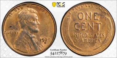 1929-S 1C MS63RB