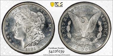 1881-S $1 MS65