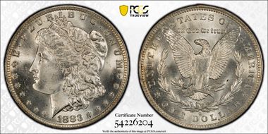 1883-O $1 MS66