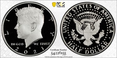 2021-S 50C Silver PR69DCAM
