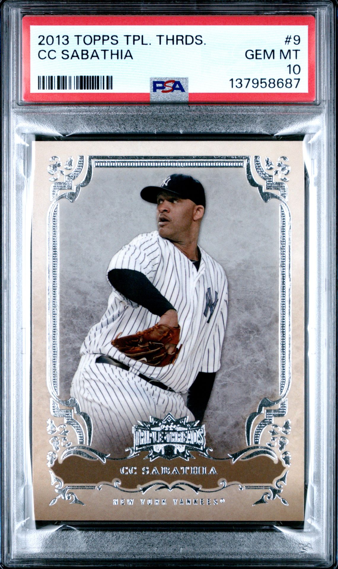 2013 Topps TOPPS TRIPLE THREADS #9 Cc Sabathia front