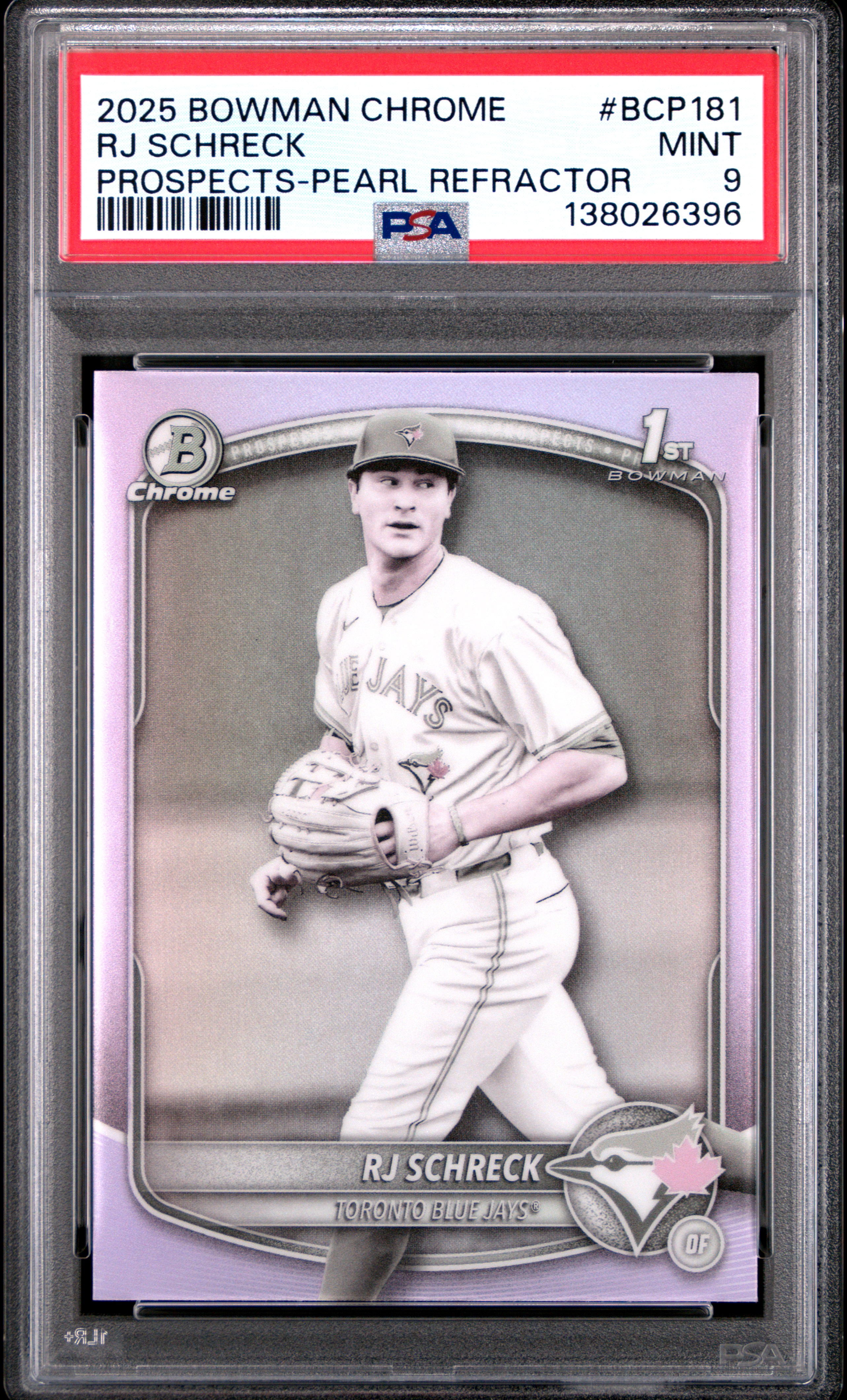 2025 #BCP181 RJ Schreck PSA 9 Bowman Chrome Prospects
