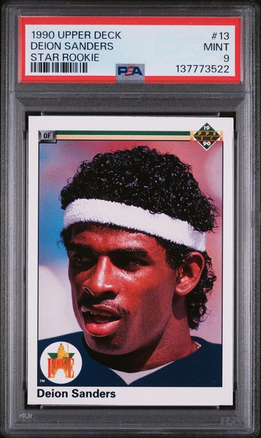 1990 Upper Deck STAR ROOKIE #13 Deion Sanders front