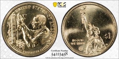 2024-D $1 American Innovation ME DC Defibrillator Pos. B MS65