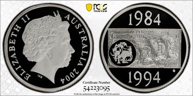 2004 $1 Dollar Decade Ag 20 Yrs of the Dollar Coin PR70DCAM