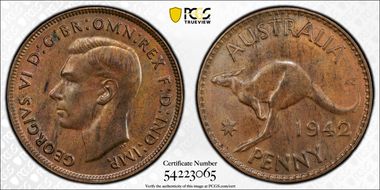1942 Y. (p) 1D MS63BN