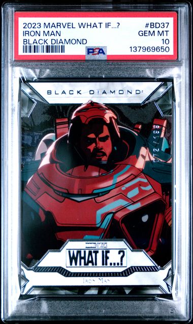 2023 Marvel Blackdiamond Black #BD37 Ironman front