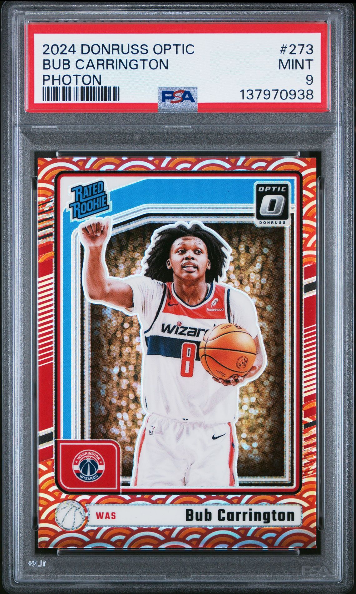 2024 Panini PANINI DONRUSS OPTIC PHOTON #273 Bub Carrington front