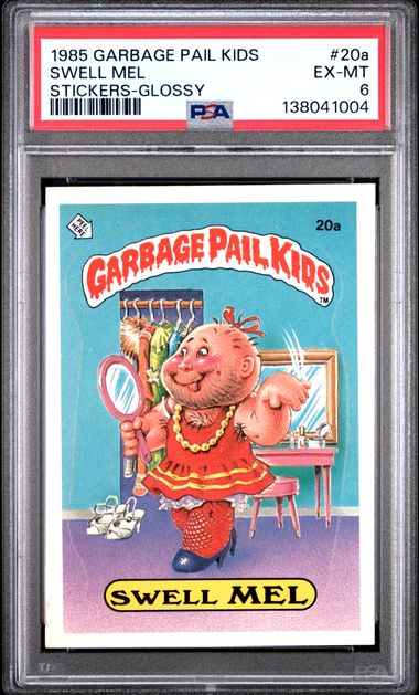 1985 Topps Garbage Pail Kids GLOSSY #20A Swell Mel front