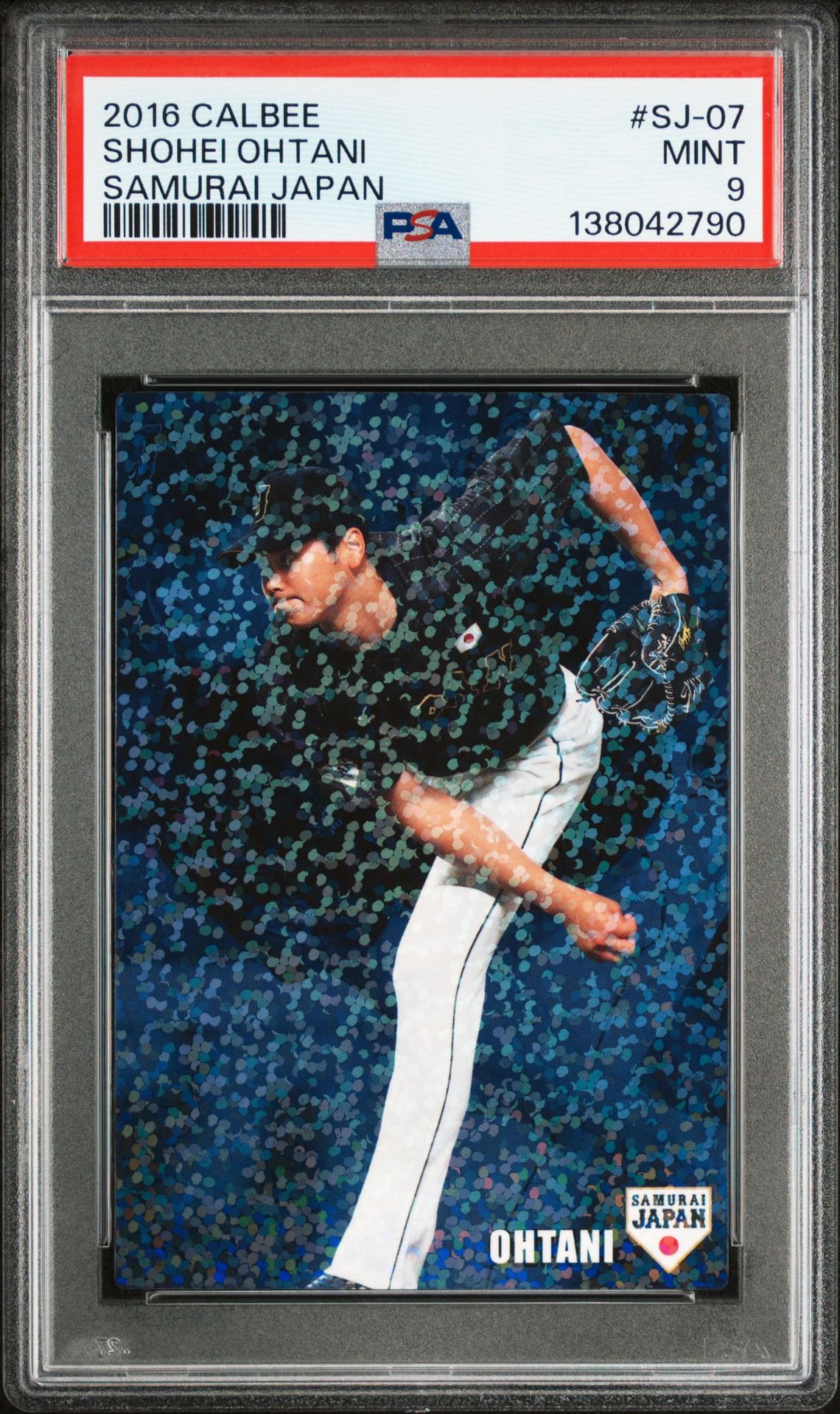 2016 Calbee #SJ-07 Shohei Ohtani front