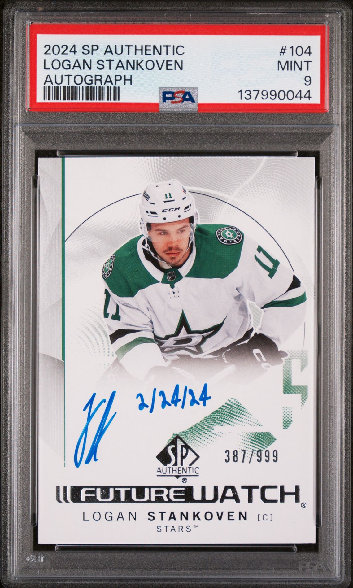 2024 Upper Deck UPPER DECK SP AUTHENTIC AUTOGRAPH #104 Logan Stankoven front