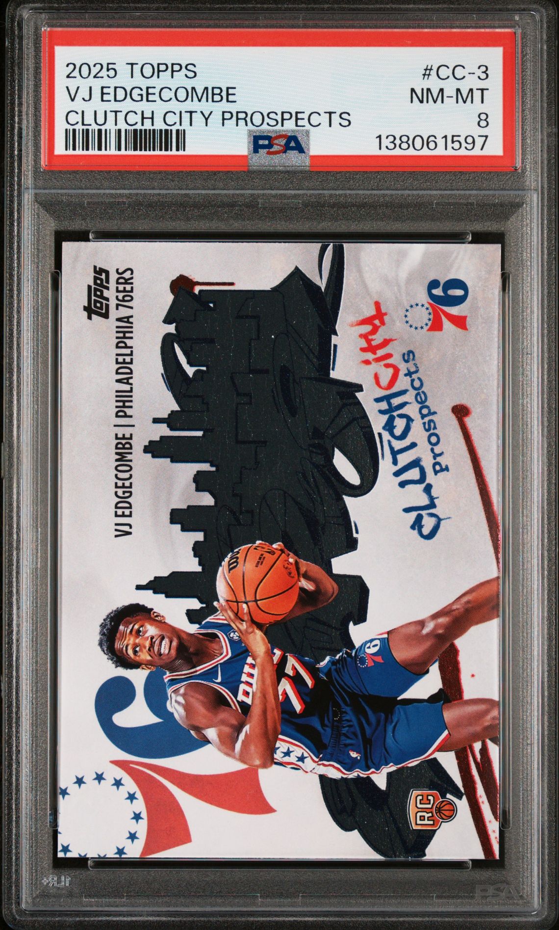 2025 Topps TOPPS CLUTCH CITY PROSPECTS #CC-3 Vj Edgecombe front