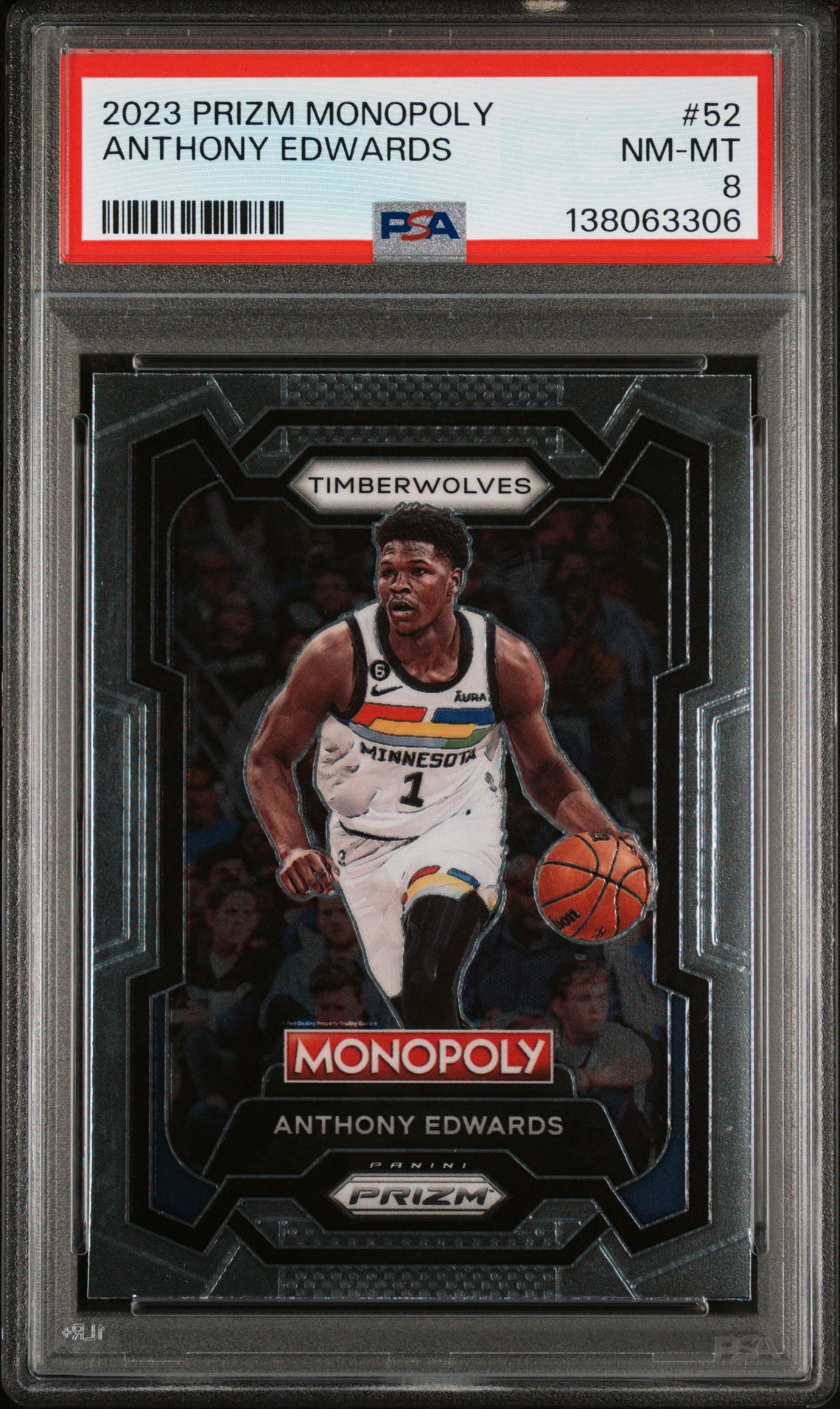2023 Panini PANINI PRIZM MONOPOLY #52 Anthony Edwards front