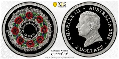 2025-C $2 Remembering WWII Colorized  Ag PR70DCAM