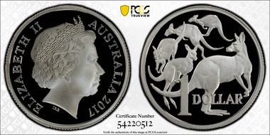 2017 $1 Silver PR70DCAM