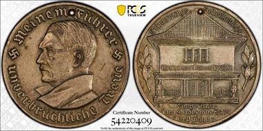 1934 Medal C-72 Silvered AE N1