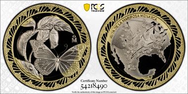 (2024)-Mo Medal Monarch Butterly Route Bi-Metallic PR70DCAM