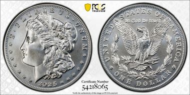 2025 $1 Morgan Dollar MS69