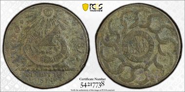 1787 Fugio 1C States United, 4 Cinq N1BN