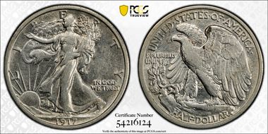 1917 50C XF40