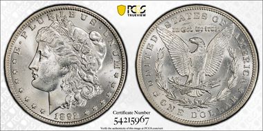 1892-O $1 MS64