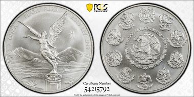 2018-Mo Onza Libertad Ag MS70