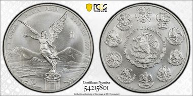 2018-Mo Onza Libertad Ag MS70
