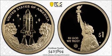 2025-S $1 American Innovation FL Space Shuttle PR69DCAM