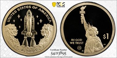 2025-S $1 American Innovation FL Space Shuttle PR69DCAM