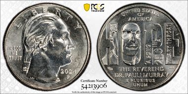 2024-P 25C Rev. Dr. Pauli Murray MS65