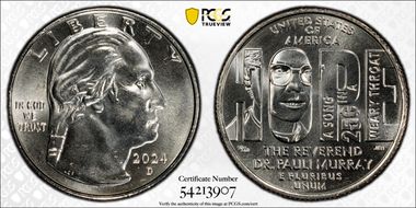 2024-D 25C Rev. Dr. Pauli Murray MS65