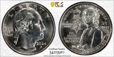 2024-P 25C Dr. Mary Edwards Walker MS66