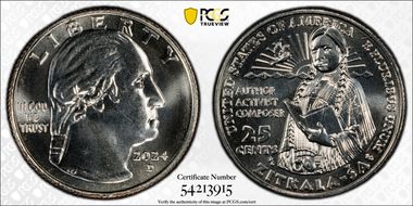 2024-D 25C Zitkala-Ša MS66