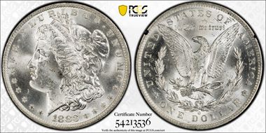 1883-O $1 GSA Hoard MS64