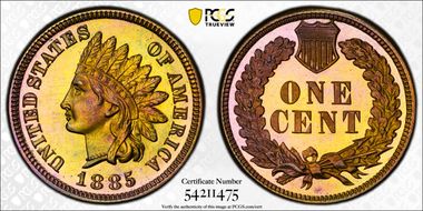 1885 1C PR67+ RB