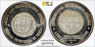 1971-Mo Medal Grove-1102a Ag 1536-56 4 Real SP67