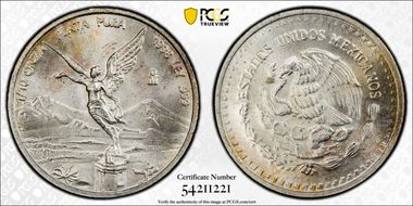 1998-Mo 1/10 oz Libertad Ag MS67