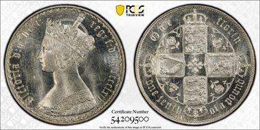 1864 Florin S-3892 MS65