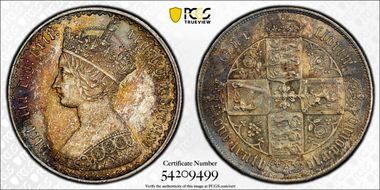 1865 Florin S-3892 MS64