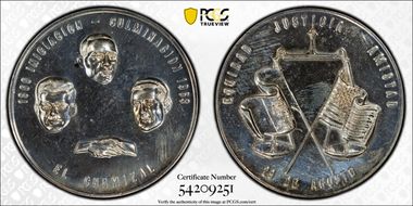 1963 Medal Grove-824a Ag Recovery of Chamizal MS63