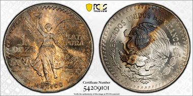 1983-Mo Onza Libertad Ag MS67